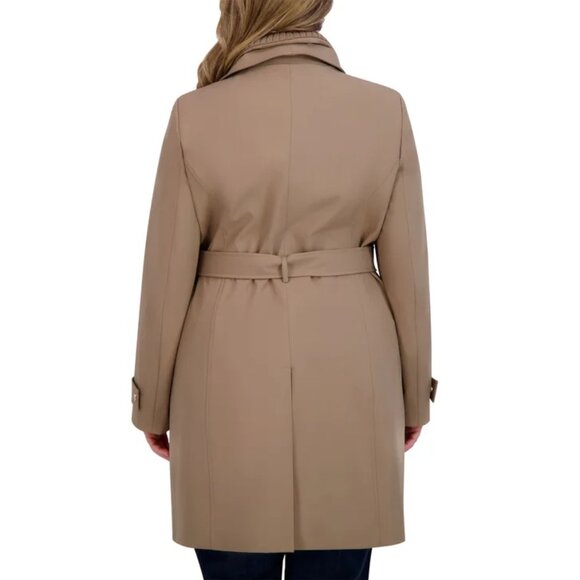 Halston Women's Belted Trench Coat - Picture 11 of 11